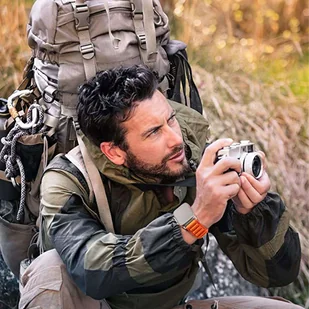 Pasek do zegarka Alogy Sport Strap do Apple Watch 4/5/6/7/8/SE/Ultra (42/44/45/49mm) Pomarańczowy - Akcesoria do smartwatchy - miniaturka - grafika 11