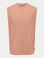 Koszulki męskie - Only & Sons Tank top Fred 22025300 Koralowy Relaxed Fit - miniaturka - grafika 1