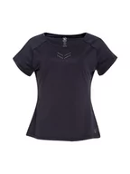 Koszulki sportowe damskie - Dare 2b Koszulka funkcyjna "Cyrstallize Tee"  w kolorze ciemnoszarym ze wzorem - miniaturka - grafika 1