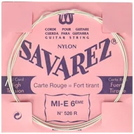 Struny gitarowe  - Savarez Struny do gitary klasycznej tradycyjne koncert 526R pojedyncze struny standard E6W, pasuje do zestawu strun 520F, 520R, 520P1, 520P3 - miniaturka - grafika 1