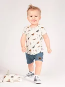 Kombinezony dla dzieci - Niemowlęcy rampers pieski Nicol,r.74 - miniaturka - grafika 1