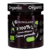 Konfitury, marmolady, powidła - RUNOLAND (grzyby, zupy, przetwory) SŁODKA PRZEKĄSKA CZARNA PORZECZKA Z NASIONAMI CHIA B/C BIO 328 g - RUNOLAND BP-5901641005803 - miniaturka - grafika 1