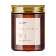 Świece - Świeczka sojowa o zapachu rabarbaru Perfumed Prague, 40 h - miniaturka - grafika 1
