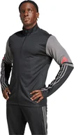 Bluzy męskie - Bluza męska adidas Squadra 25 Training czarno-szara JD1630 XL - miniaturka - grafika 1