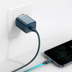 Baseus Super Si 1C szybka ładowarka USB Typ C 20 W Power Delivery niebieski (CCSUP-B03) - Ładowarki do telefonów - miniaturka - grafika 9