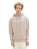 Bluzy męskie - TOM TAILOR Denim Bluza męska, 11754 - Light Dove Grey, S - miniaturka - grafika 1