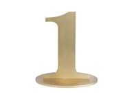 Wesele i ślub - Dekoracja stołu cyfra jeden złota - 1 szt. - miniaturka - grafika 1