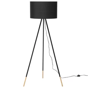 Beliani Lampa stojąca czarna 157 cm TOBOL - Lampy stojące - miniaturka - grafika 1