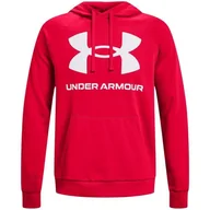 Bluzy męskie - Bluza męska Under Armour Rival Fleece Big Logo HD czerwona 1357093 600-XXL - miniaturka - grafika 1