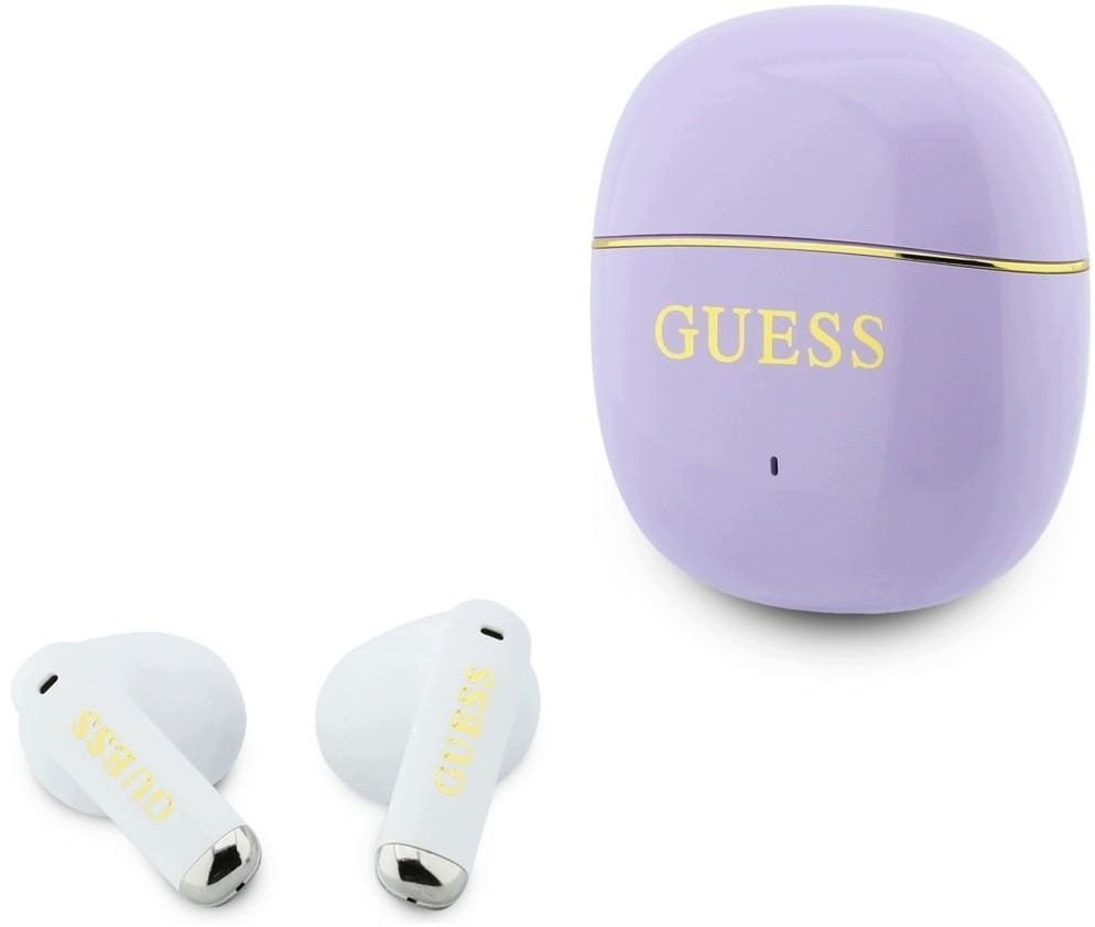 Guess TWS Glossy Gold Line Classic fioletowy