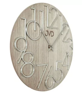 JVD Zegar ścienny HT99.2 Drewniany średnica 30 cm uniwersalny - Zegary - miniaturka - grafika 1