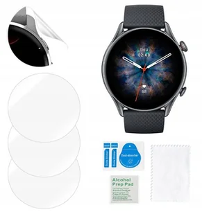 Folia ochronna do Amazfit GTR 3 PRO na ekran hydrożelowa mocna 3 sztuki - Akcesoria do smartwatchy - miniaturka - grafika 1