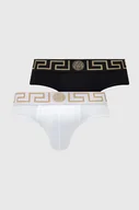 Majtki męskie - Versace slipy 2-pack męskie kolor czarny - miniaturka - grafika 1