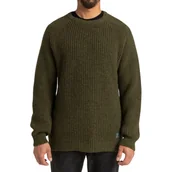 Swetry męskie - Sweter męski Billabong Harbour Rib wełniany klasyczny khaki-L - miniaturka - grafika 1