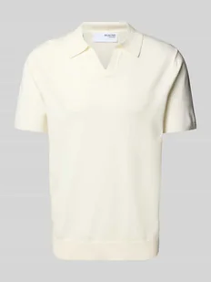 Koszulka polo z dekoltem w serek model ‘TELLER’ - Koszulki męskie - miniaturka - grafika 1