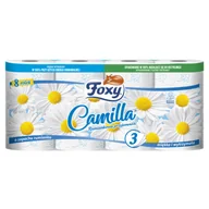 Papier toaletowy - Papier toaletowy CAMILLA rumiankowy 3-warstwowy 8 rolek Foxy - miniaturka - grafika 1