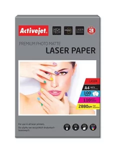 ActiveJet Papier fotograficzny matowy P4-110M100L - Papier do drukarek - miniaturka - grafika 1