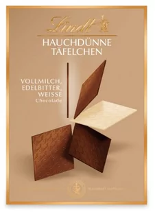 LINDT Hauchdünne Täfelchen mieszanka cienkich tafli czekolady 125g - Bombonierki i czekoladki - miniaturka - grafika 1