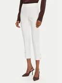 Spodnie damskie - Rinascimento Spodnie materiałowe CFC0122858003 Biały Regular Fit - miniaturka - grafika 1