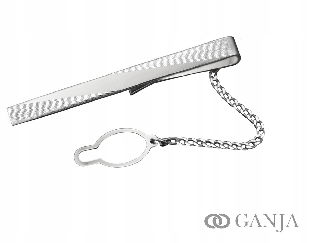 Spinka srebrna do krawata 925+GRAWER SK34 ŚLUB