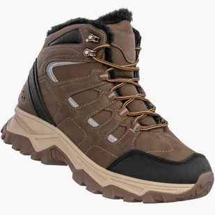 Trzewiki Męskie Ekoskóra Buty Zimowe Ocieplane Trapery Brązowe Vanhorn 25-97305BR Brązowy 42 - Botki męskie - miniaturka - grafika 1