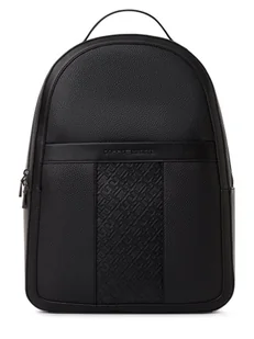 Tommy Hilfiger Plecak męski Mężczyźni Sztuczna skóra czarny jednolity, ONE SIZE - Plecaki - miniaturka - grafika 1