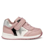 Buty dla dziewczynek - Sneakersy Geox B Rishon B560LA 054FU C8179 Różowy - miniaturka - grafika 1