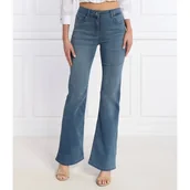 Spodnie damskie - Patrizia Pepe Jeansy flare fit - miniaturka - grafika 1