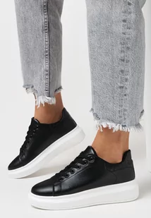 Czarno-Białe Sneakersy Hypnotic - Sneakersy damskie - miniaturka - grafika 1