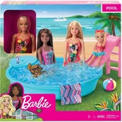 Akcesoria dla lalek - Mattel Barbie Basen + lalka GHL91 p4 - miniaturka - grafika 1