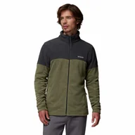Bluzy męskie - Męska bluza polarowa Columbia Basin Trail III Full Zip stone green/shark - S - miniaturka - grafika 1