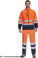 Bluzy męskie - CERVA SEVILLA HV - bluza polarowa - pomarańczowy/granatowy 3XL - miniaturka - grafika 1