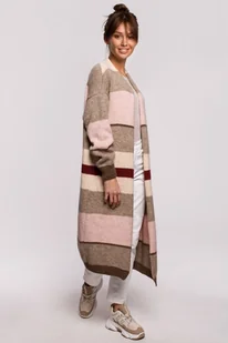 BeWear Damski kardigan Cotleri BK055 brązowy L/XL - Swetry damskie - miniaturka - grafika 1