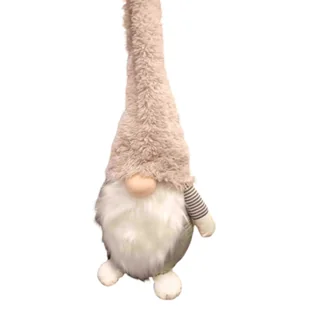 Figurka tekstylna skrzat 125 cm biało-brązowy - Ozdoby bożonarodzeniowe - miniaturka - grafika 1