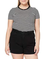 Spodenki damskie - Vero Moda Kobiety Vmnineteen Hr Loose Shorts Mix Noos Szorty, Czarny, M - miniaturka - grafika 1