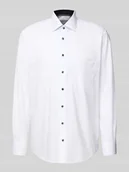 Koszule męskie - Koszula biznesowa o kroju comfort fit z bawełny z kołnierzykiem typu kent - miniaturka - grafika 1