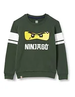 Bluzy dla chłopców - LEGO Bluza chłopięca Mwc Ninjago, 871 Dark Green, 92 cm - miniaturka - grafika 1