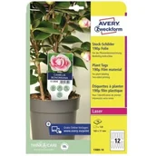 Etykiety do drukarek - Tabliczka do oznaczania roślin do zadruku foliowa(10 arkuszy) 100x20mm T3005-10 AVERY ZWECKFORM - miniaturka - grafika 1