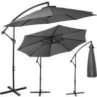 Parasole ogrodowe - Springos Parasol ogrodowy 300 cm składany na balkon duży grafitowy GU0025 - miniaturka - grafika 1