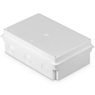 Puszka instalacyjna PK-10, izolacyjna, odgałęźna, 6-wylotowa z osłabieniami, natynkowa IP-40 wymiar 235x150x75 - Puszki elektryczne i akcesoria - miniaturka - grafika 1