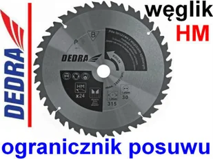 Piła tarczowa Tarcza do drewna HM 315x30 24z DEDRA HL31524 - Tarcze do pił - miniaturka - grafika 1