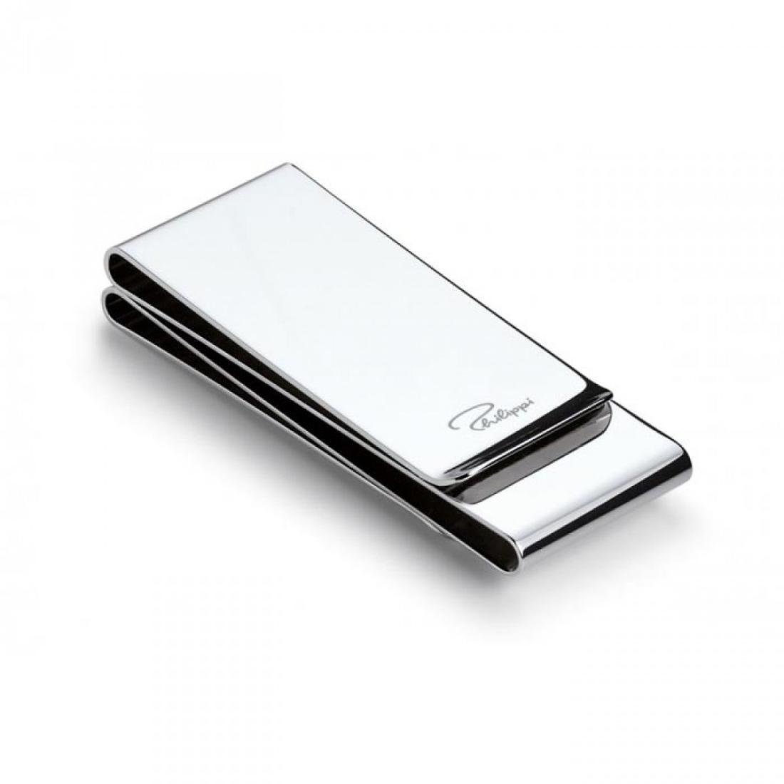 Klip na pieniądze PHILIPPI Threesome, srebrny, 6 cm