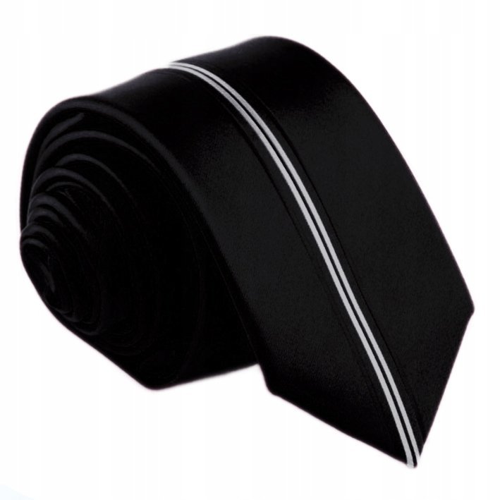 PANEL MIKROFIBRA Wąski 6cm Krawat Męski Śledź PN14