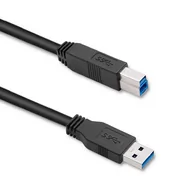 Kable komputerowe i do monitorów - Qoltec Kabel USB 3.0 A męski / USB B męski do drukarki 1.8m 50362 - miniaturka - grafika 1