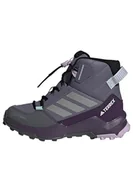 Buty dla chłopców - adidas Uniseks - dzieci Terrex AX4R Mid CLIMAWARM+ Hiking Shoes Kids, preloved violet/matte silver/semi flash aqua, 35 1/2 EU - miniaturka - grafika 1