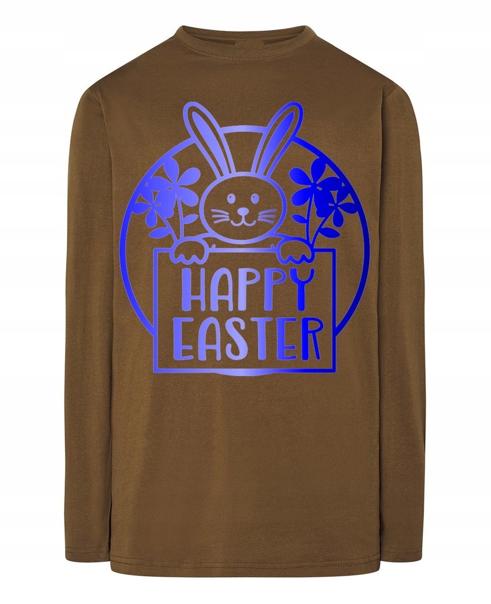 Longsleeve męski nadruk Królik Wielkanocny r.M