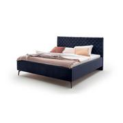 Łóżka - Ciemnoniebieskie łóżko podwójne z siatką i schowkiem Meise Möbel La Maison, 180 x 200 cm - miniaturka - grafika 1