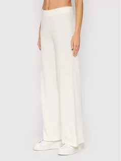 Spodnie damskie - United Colors Of Benetton Spodnie materiałowe 1035DF002 Biały Regular Fit - grafika 1