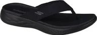 Klapki i japonki damskie - Skechers Skechers On The Go 600 Sunny 140037-BBK czarne 40 - miniaturka - grafika 1