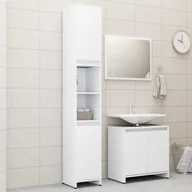 Meble łazienkowe - vidaXL vidaXL 3-częściowy zestaw mebli łazienkowych, biały, płyta wiórowa 8720286166352 - miniaturka - grafika 1